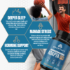 Image shows three main benefits of Adapta PM, a Totle Male Sleep Aid, developed by Adaptafy. Main benefits include Deeper Sleep, Manage Stress, and Hormone Support.
