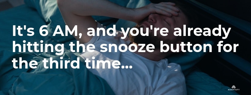 Good Sleep Health: A Dad’s Guide to Staying Sharp, Calm, and Healthy 1 It's 6 AM, and you're already hitting the snooze button for the third time. Good Sleep Health article by Adaptafy.